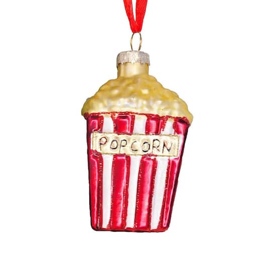 Wizardi 12" Glass Popcorn Christmas Ornament
